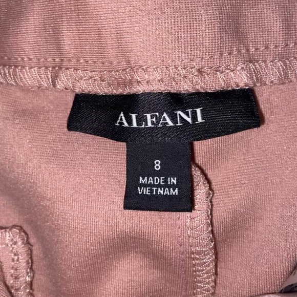 Alfani Pink Trousers/Suit Pants, Size 8 - Picture 3 of 5